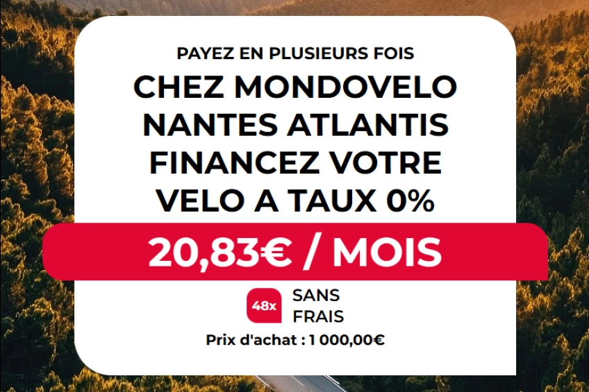 #Nouveauté #Velo #Financement #Cofidis #TauxZero #Mondovélo #NantesAtlantis #Sport #Mobilité #Facilité #PlaisirDeRouler