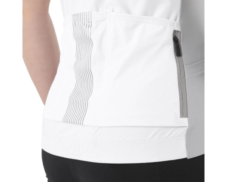 Maillot manches courtes Femme KSYRIUM PRO Blanc/Gris