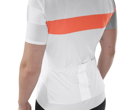 Maillot manches courtes Femme KSYRIUM PRO Blanc/Gris