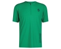 T-shirt manches courtes Homme TRAIL VERTIC ZIP Vert Amazone - Image 1/2