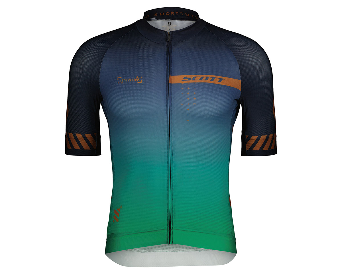 Maillot manches courtes Homme RC PRO Bleu Foncé/Marron