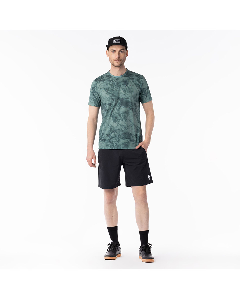 T-shirt manches courtes Homme DRI TIE DYE Vert