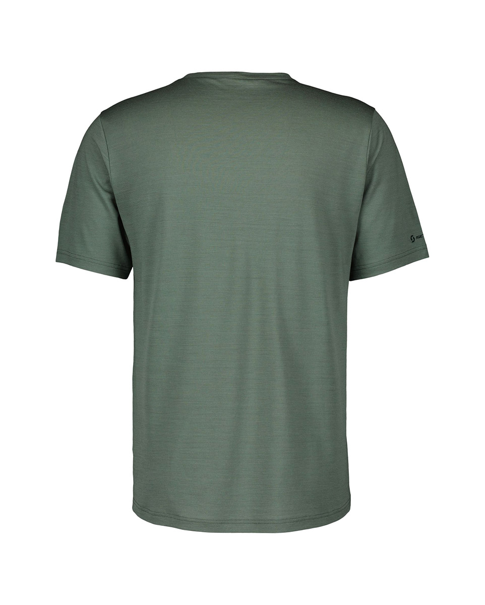 T-shirt manches courtes Homme DEFINED MERINO GRAPHIC Vert
