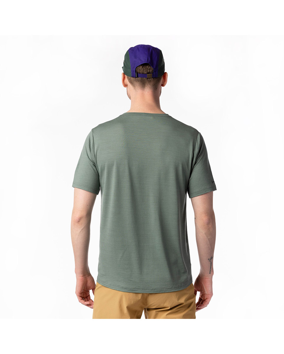 T-shirt manches courtes Homme DEFINED MERINO GRAPHIC Vert