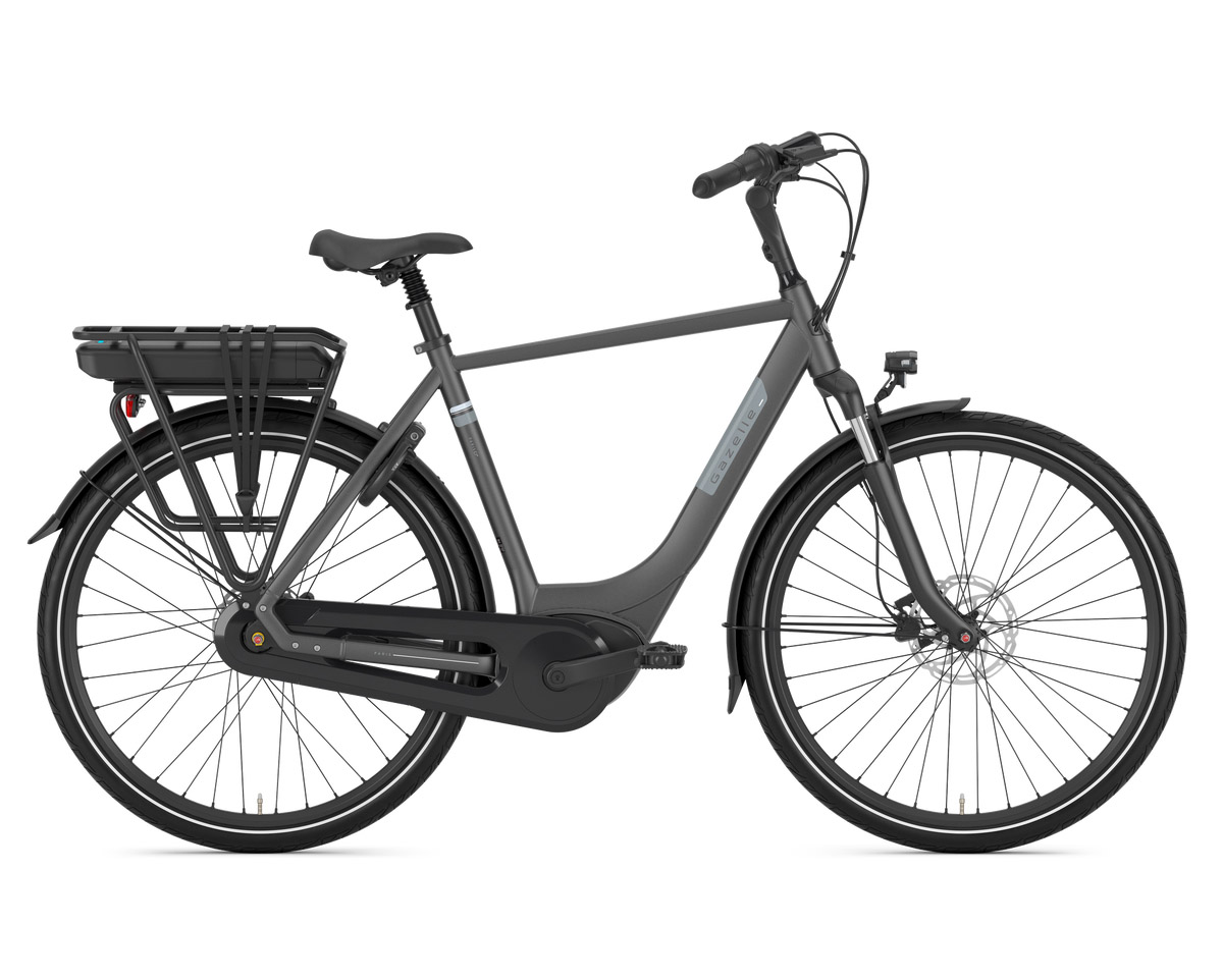 Vélo électrique urbain Homme PARIS C7+ HMB M 400WH Gris Anthracite