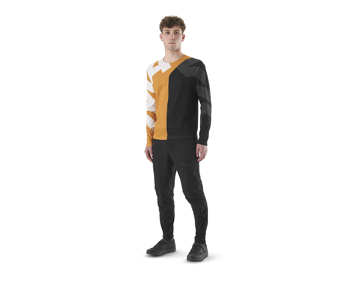 Maillot manches longues Homme DEEMAX ENDURO Jaune Lettres