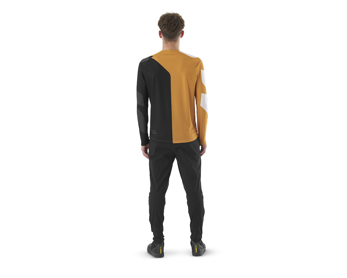 Maillot manches longues Homme DEEMAX ENDURO Jaune Lettres