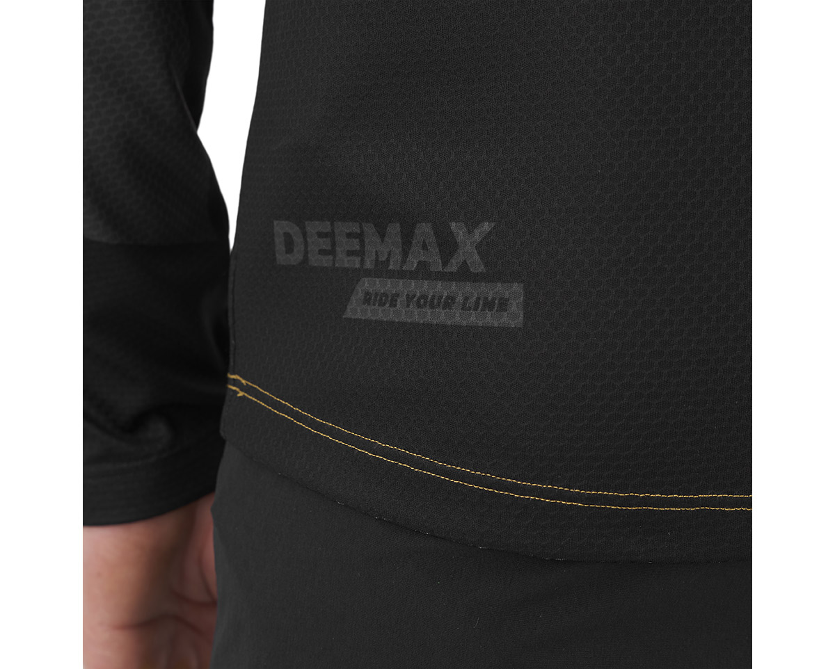 Maillot manches longues Homme DEEMAX ENDURO Jaune Lettres