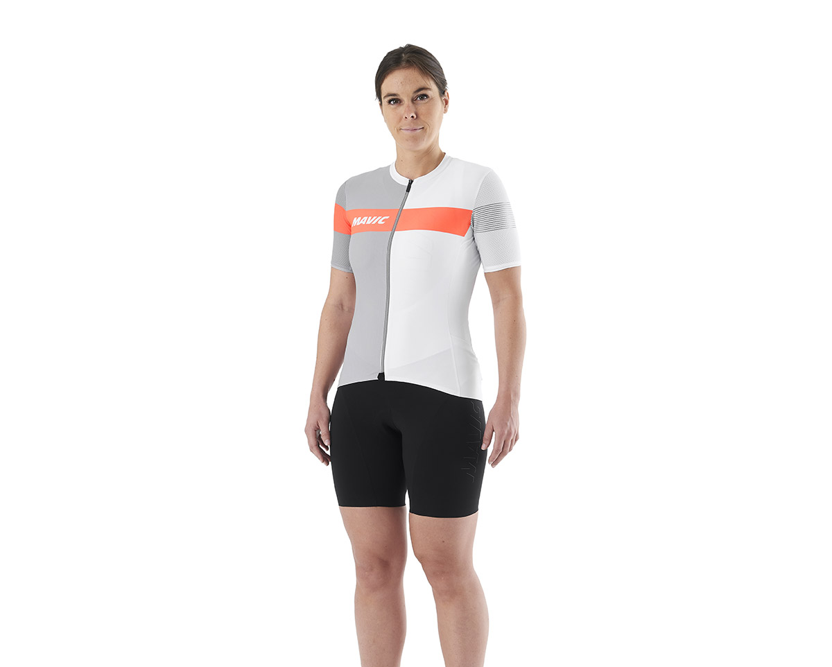 Maillot manches courtes Femme KSYRIUM PRO Blanc/Gris