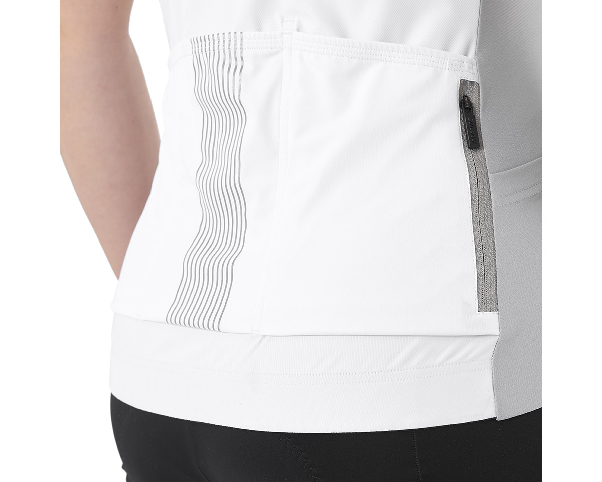 Maillot manches courtes Femme KSYRIUM PRO Blanc/Gris